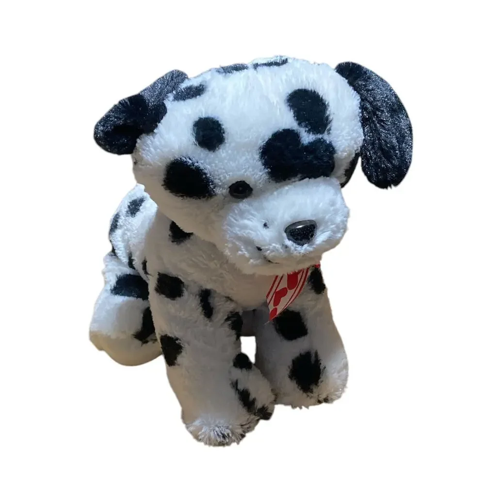 Hugfun International‎ Dog Plush Puppy Black and white polka dot Stuffed animal